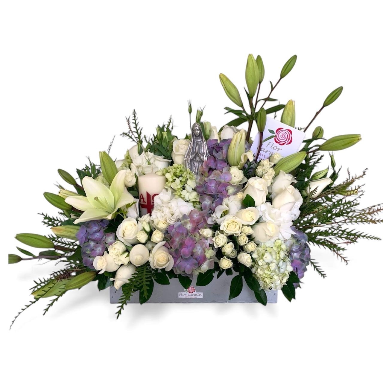 ordenar flores para un funeral